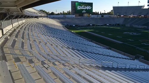 Economy Bleachers - Drums Along the Rockies seating